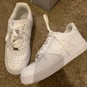 White Nike Air Force Ones